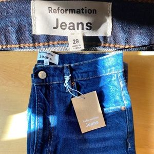 Reformation- Peyton High Rise Jeans “Aegean”